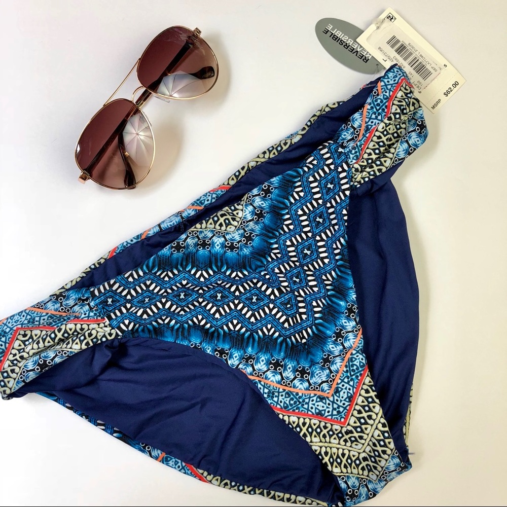 Lucky Brand Reversible Boho Bikini Bottom Large